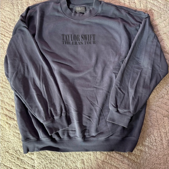 Taylor Swift Tops - Taylor Swift The Eras Tour Charcoal Crewneck Sweater